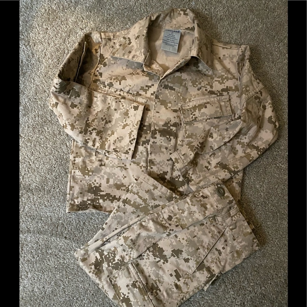 Desert marine cammies size 2T